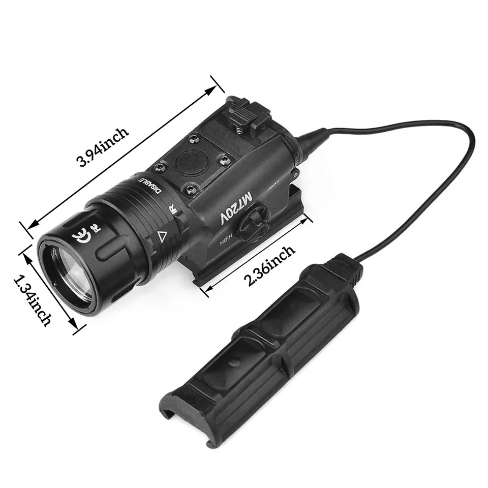 Военный страйкбол Surefir M720V Тактический стробоскопический Фонарик Выход страйкбол пелтор Surefir M93 Softair пистолет оружие пистолет свет