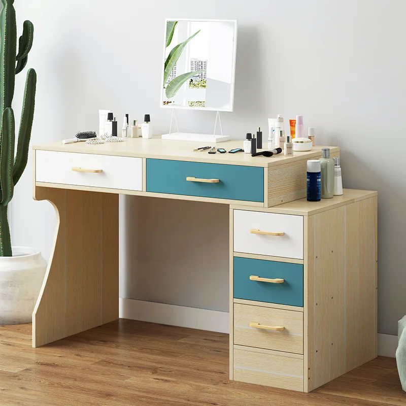 

Wholesale Minimalist Modern Dresser Computer Table Desk One-piece Household Bedroom Women's Northern European-Style Dress up Tab