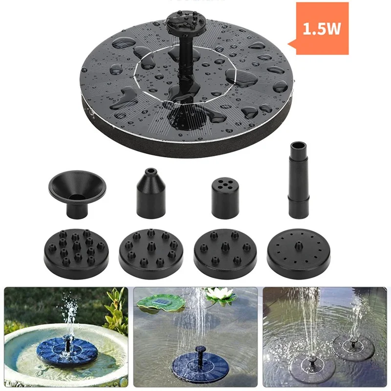 

Floating Solar Panel Water Fountain For Garden Solar pump Pond Submersible Watering Pool Automatic Solar Fountains Waterfalls