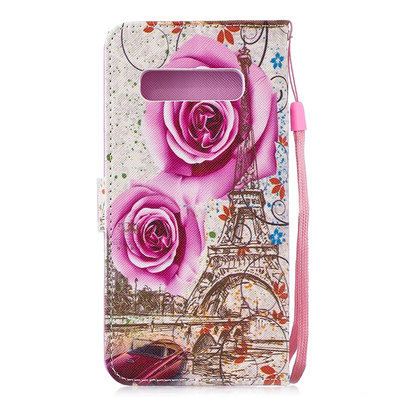 Чехол-бумажник из искусственной кожи для samsung Galaxy S10 S10e S10 Plus A6 A8 J4 J6 J8 J2 CORE NOTE 9 откидная подставка Мягкий силиконовый чехол