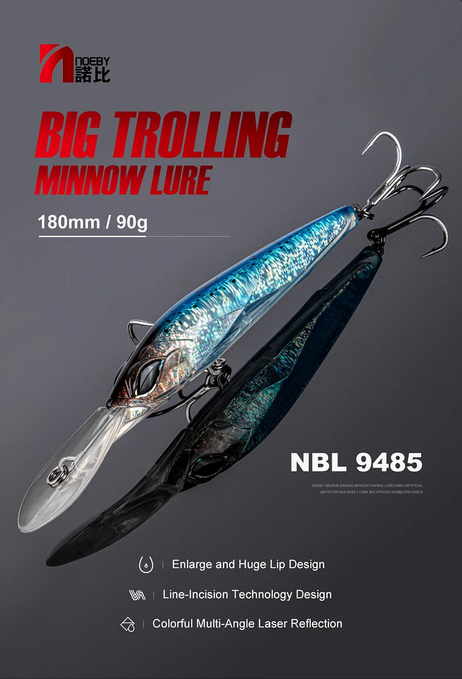 show original title Details about   1X Fishing Lures Trolling Bait Fishing Bait Bass Tackle ABS Wobbler DIY Tool Q3B7 