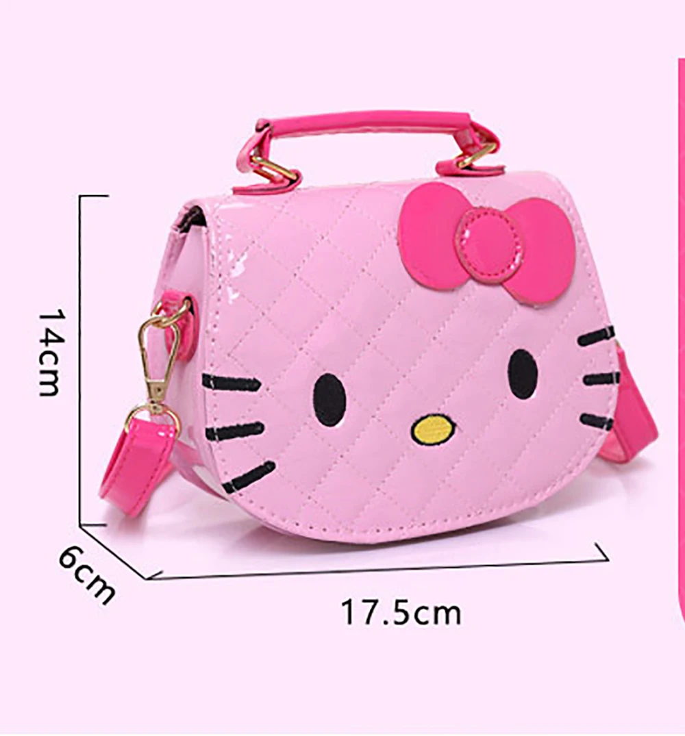 Модная новая стильная женская милая маленькая сумка мессенджер Hello kitty с плечевым