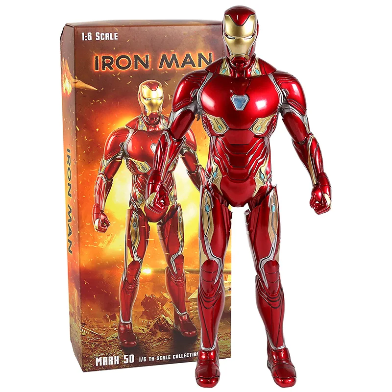 С принтами "Marvel", "Мстители Железный человек Mark L MK50 1/6th весы фигурка Коллекционная модель игрушка - Цвет: MK50 box