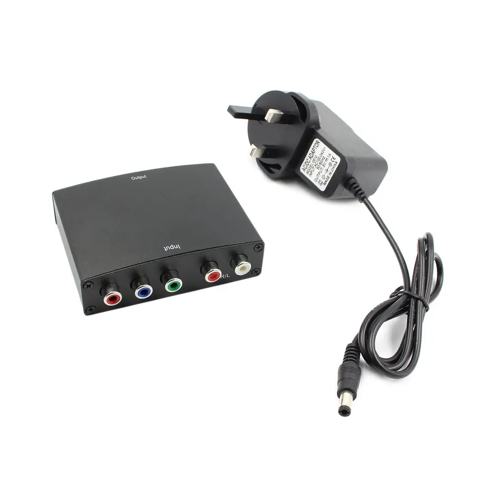 Профессиональный YPBPR+ аудио R/L в HDMI конвертер адаптер преобразования поддерживает высокое разрешение видео до 1080p