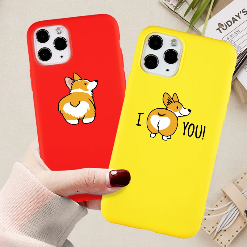 Чехол для телефона Corgi s iPhone Pro 6s 7 8 11 Plus X XS чехол MAX XR забавная Милая собачья попка