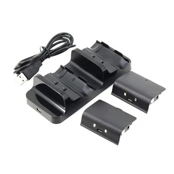 

For XBOX ONE Controller Battery Stander Fast Charger For XBOX ONE Controller Dual Charging Dock Charger + 2pcs Rechargeable