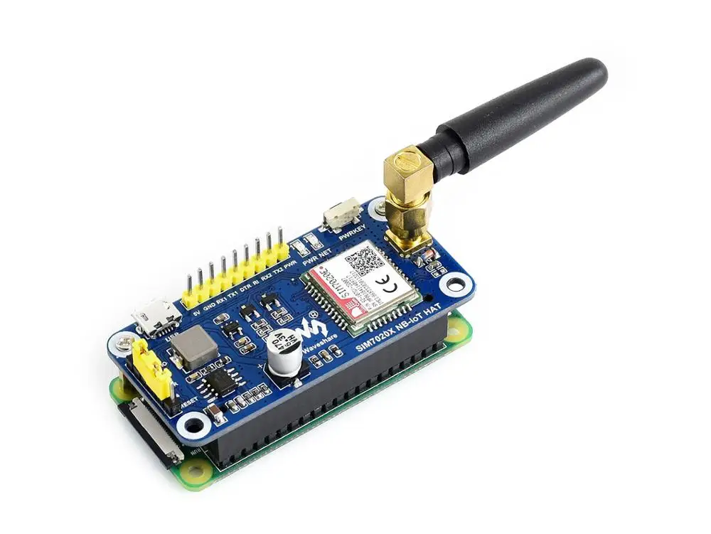 Шляпа Waveshare NB IoT для Raspberry Pi на базе SIM7020E B1/B3/B5/B8/B20/B28 поддерживает LWM2M/COAP/MQTT и т.