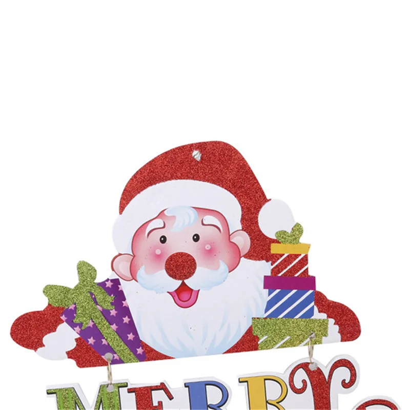 Merry Christmas подвесные Подвески 3D Санта Клаус письмо бренд для рождества дома двери Рождественская елка украшения