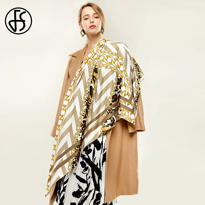 Fs 2020 Fashion Summer Women Scarf Thin Shawls And Wraps Chain Print Lady Hijab Stoles Long Cotton Pashmina Head Scarves Foulard Women S Scarves Aliexpress