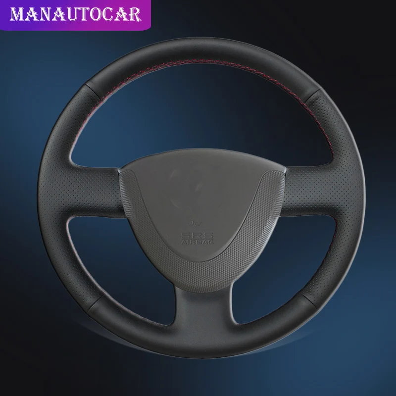 Автомобильная Оплетка на руль для Honda City 2002-2008 Fit Jazz 2001-2007 Прошитые вручную