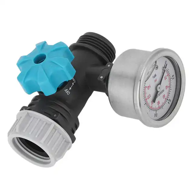 G3/4in Einstellbare Wasser Druckregler Ventil Druck Minderer mit Manometer Gewächshaus  Garten Bewässerung Controller - AliExpress