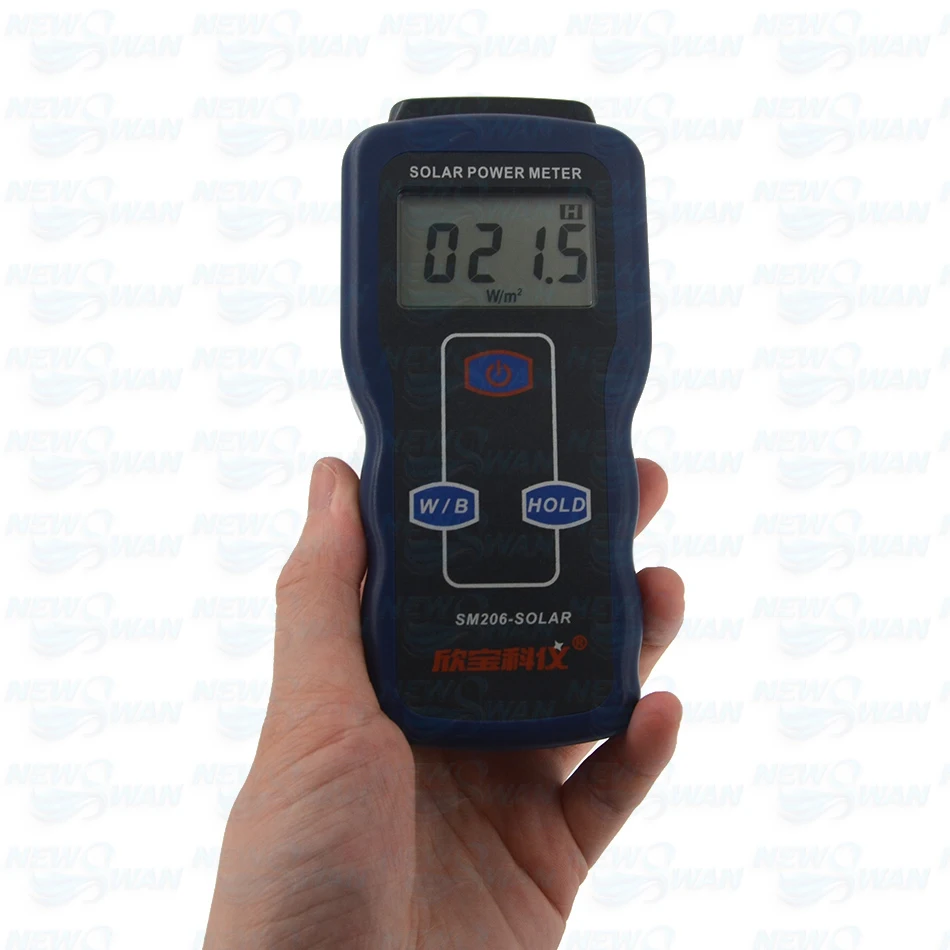 Hot Sale Original Handheld Solar Power Meter High Precision Digital Solar Radiation Tester SM206 Research Glass Light