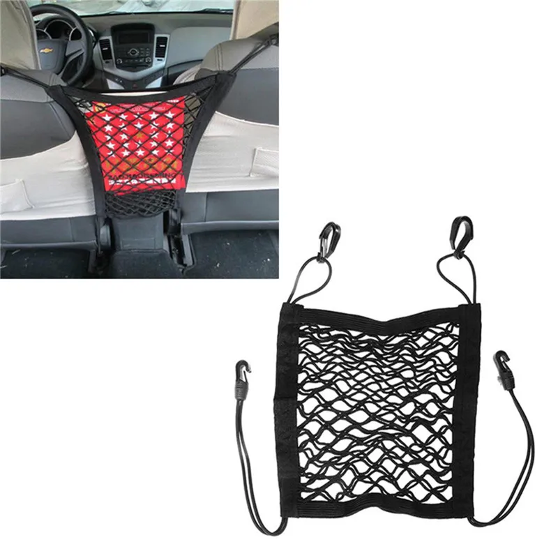 Fuel Tank Luggage Net Black Motorcycle Mesh Hook Hold Bag Cargo Storage Holder for Motorcycle Car General Flexible Suitcase