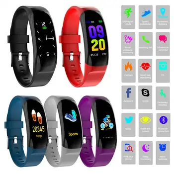 

2019 New Smart Bracelet/Wristband Watch/Heart Rate/Blood Pressure/Fitness Tracker MK04