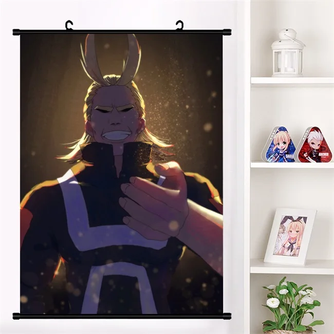 I Аниме Boku no My Hero Academy All Might настенный плакат Otaku коллекция домашнего декора арт-подарки - Цвет: I