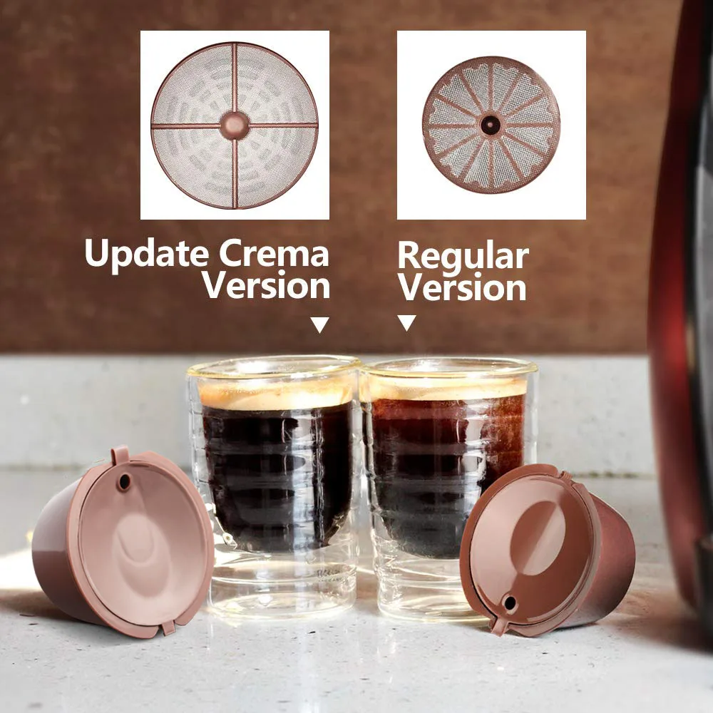 ICafilas 1st-New обновление Dolce Gusto многоразового пользования Кофе капсулы фильтр RefilterCrema чайник