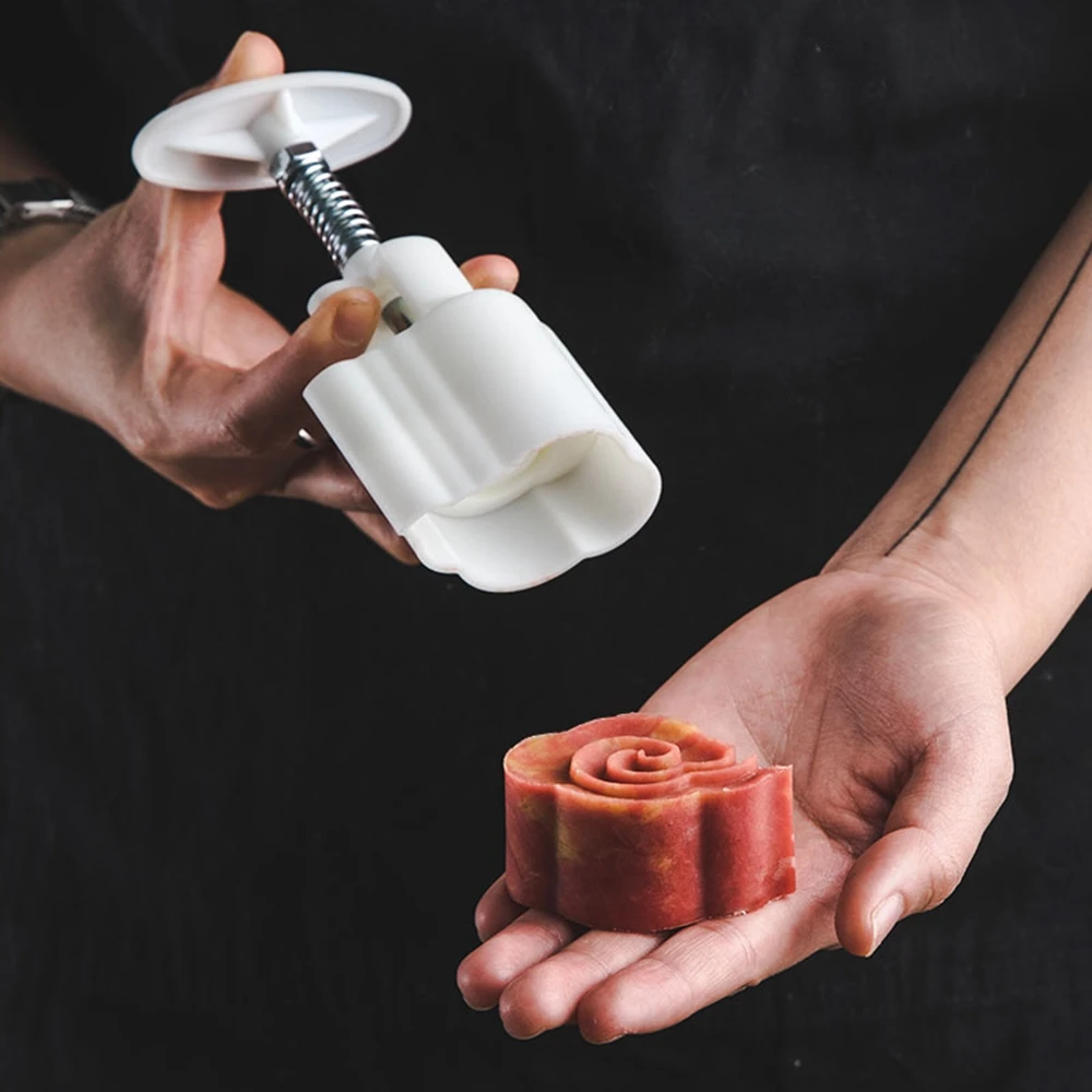 Bakery Molds Moon Cake Cookie Flower Stamp Mooncake Mold Kitchen Utensils Ma'amoul Oriental Pastry Mould Form for Baking