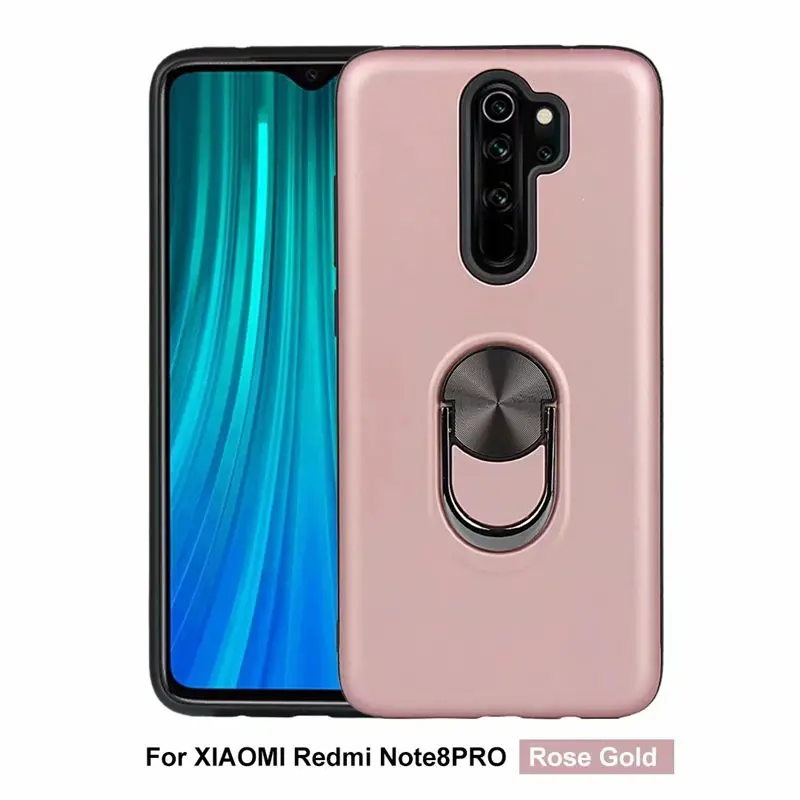 Защитный чехол для телефона Xiaomi Redmi Note 8 pro с магнитным кольцом автомобильный