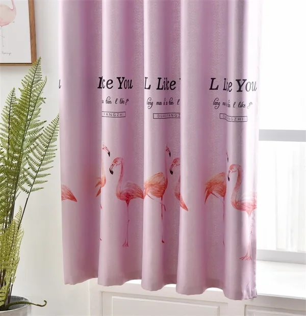 Pink Cloth Короткие шторы с рисунком для детской комнаты, эркер для гостиной, современная спальня, затемненные шторы, белые тюлевые занавески M183#4 - Color: Pink Cloth