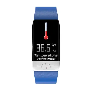 

New Safe And Beauty LCD Sport Bluetooth Thermometer Digital Fever Thermometer Intelligent Water-proof Wristband Fitness Tracker