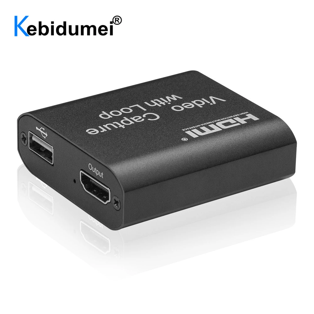 4k Video Capture Card 1080p Grabber Usb Game Recorder Hdmi Compatible With Loop Output For Ps4 Youtube Facebook Live Streaming Video Tv Tuner Cards Aliexpress