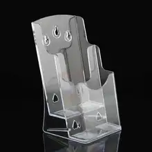 

A6 two-layer transparent information rack acrylic desktop storage box two-layer publicity rack bank access rack