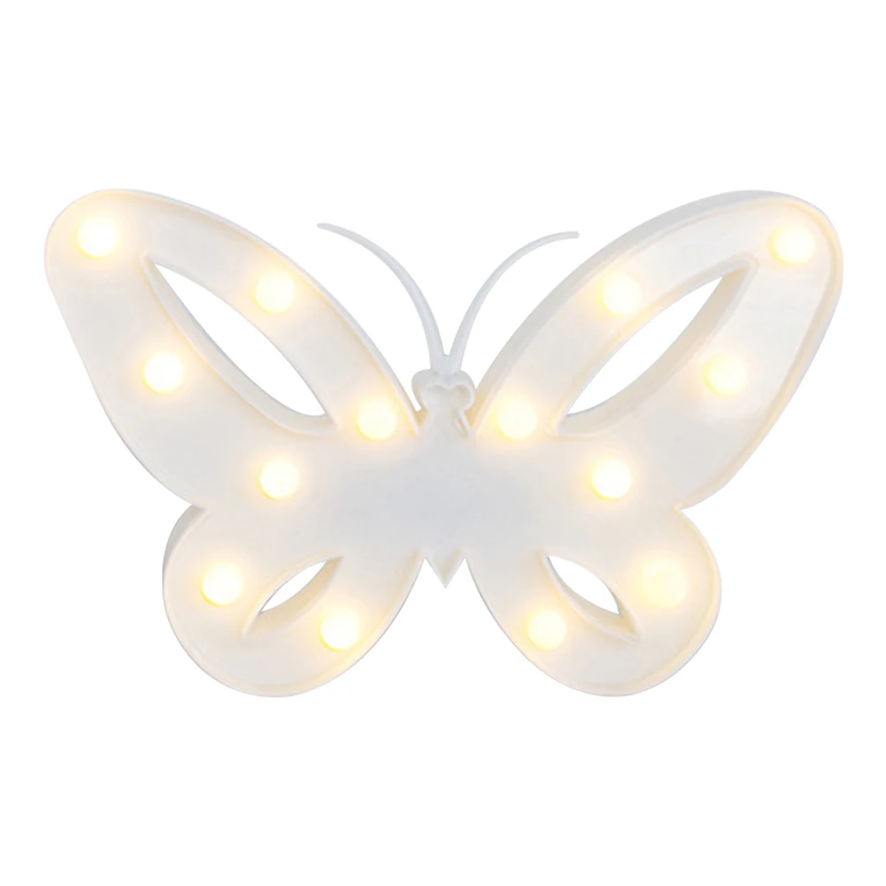 

Butterfly Indoor Night Light Sleeping Desktop Baby Kids Bedroom Wall Hanging Living Room PVC Gift LED Marquee Party Home Decor