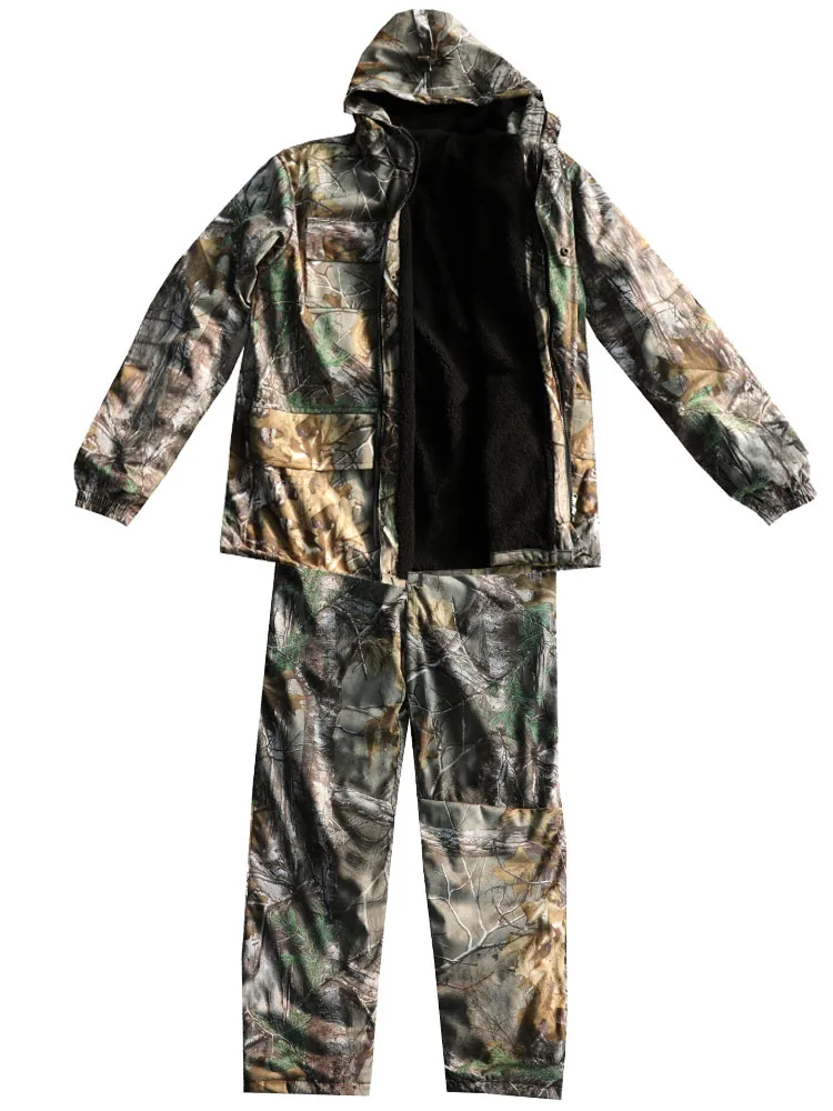 Conjunto de roupa camuflada biônica de folhas verdes e táticas de sniper,  roupa militar de algodão para caça, primavera e outono - AliExpress