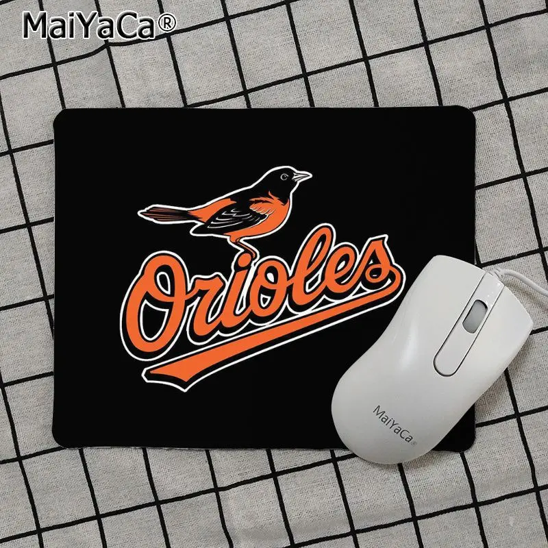 Maiya высокое качество Baltimore orioles противоскользящие прочные силиконовые компьютерные коврики Лидер продаж подставка под руку мышь - Цвет: No Lock Edge18x22cm