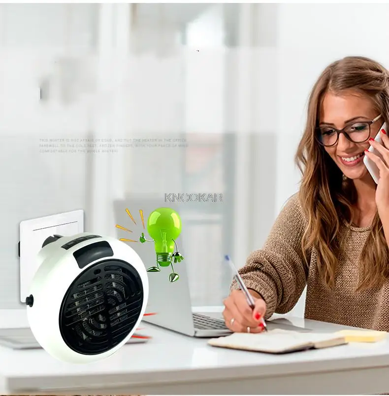 Mini Wall-outlet Electric Handy Air Heater Warm Blower Room Fan Stove Heater  - Electric Heaters - AliExpress