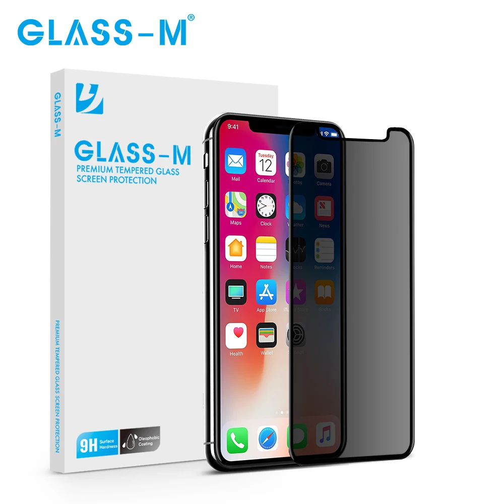

GLASS-M Privacy Anti-Peeping Tempered Protective Glass on for iPhone XS MAX XR X Screen Protector for iPhone XR XS MAX X Glass