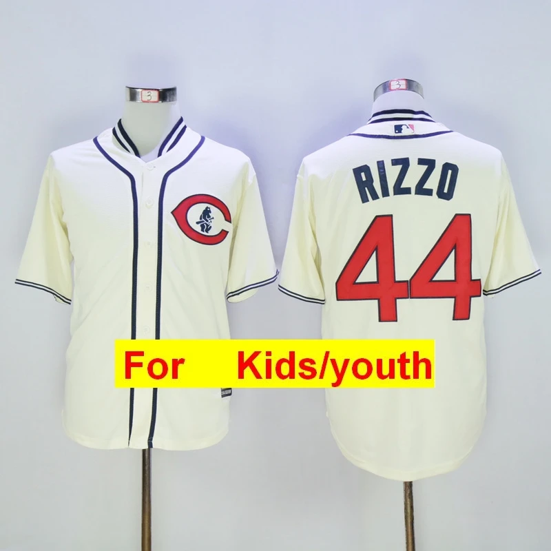 Зеленый Молодежная майка Chicago Javier Baez Anthony Rizzo Kris Bryant Ryne Sandberg FLEX& Cool Base - Цвет: Зеленый