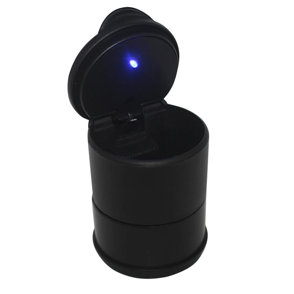 Car Ashtray Detachable Automotive with Lid Blue Led Light Indicator Easy Clean Up fit for Most Cup Holder Offi |
