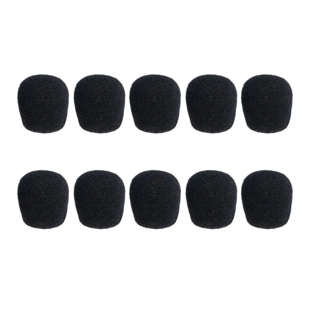 25MM Soft Elastic Sponge Lavalier Microphone Sponge Headphone Foam Headphone Sleeve Microphone 10 Pcs clip on lavalier microphone microphone cover microphone accessories microphone windscreen microphone pop filter microphone clip