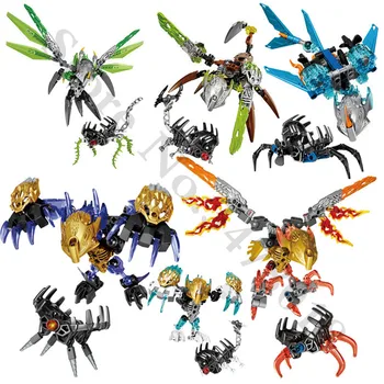 

Bionicle Biochemical Warrior Bionicle Uxar Ketar Akida Ikir TerakThe Msdk Maker Building Block Compatible with Toys