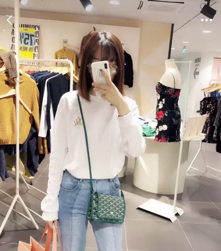 2021 new dog tooth shoulder messenger bag envelope bag classic small satchel letter clutch mobile phone bag coin purse