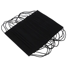 10 шт./упак. одноразовая черная ротовая маска для взрослых противопылевые маски для лица