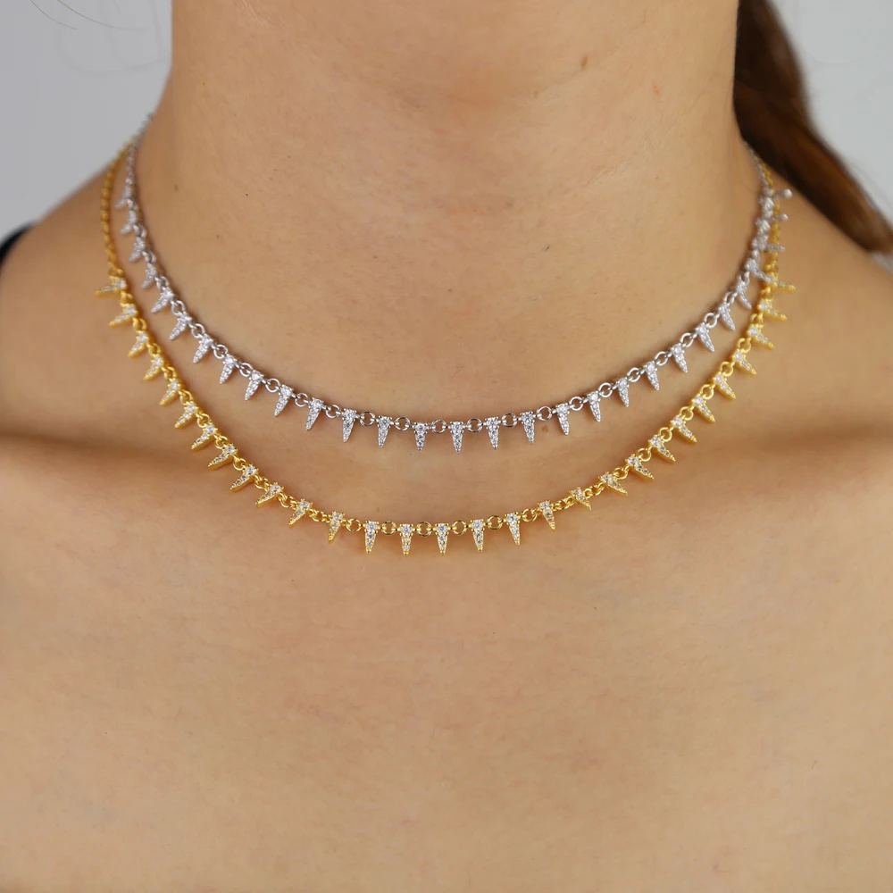

Europe and United 1 Units Statement Women's Thin Metal Choker Necklaces Shining Gold-color Chain Necklaces Wholesale Hot Sale
