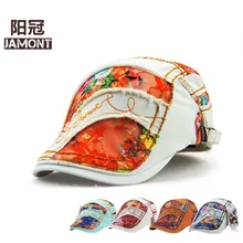[JAMONT] Летняя женская шапка, кружевной берет, шапка s для женщин, хлопковая остроконечная шляпа, козырьки, Солнцезащитная плоская кепка, газетный берет, Boina Gorras Planas
