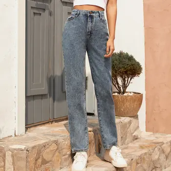 

Women Vintage High Waist Jeans Fashion Boyfriends Denim Pants Distressed Jeans