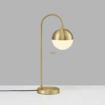 

Modern Led Table Lamp Nordic Glass Lampshade Light Fixtrues Living Room Bedroom Bedside Decor Home Lighting G9 110-220V