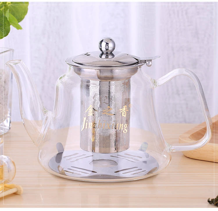 Glass Teapot Heat-resistant High-temperature Tea Cup Tea Set Home Brewing Tea Filter Thickening Small Kettle Teapot Set Kettle