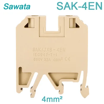 

CE 50Pcs Wire Conductor Wire Cable Terminal Blocks SAK-4EN Weidmuller Connector Screw Connection Din Rail Terminal Blocks SAK4EN