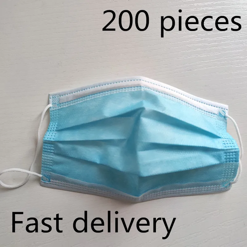

Fast delivery 200 pieces of disposable masks against the ash layer of smog ventilative masks hang ear type mask