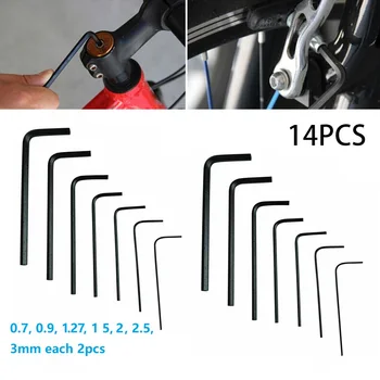 

14PCS 0.7mm-3mm Mini Hexagon Hex Allen Wrench Set Chrome Vanadium Steel Micro Hex Wrench