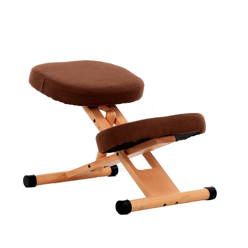 Эргономичный на коленях стул деревянный офисный осанки опора, мебель эргономичный деревянный стул балансировки заднюю часть тела Больное