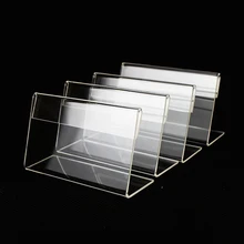 

25pcs mini Name Card Sign Display Holder Simple Price Tag Label Stand 20*40mm
