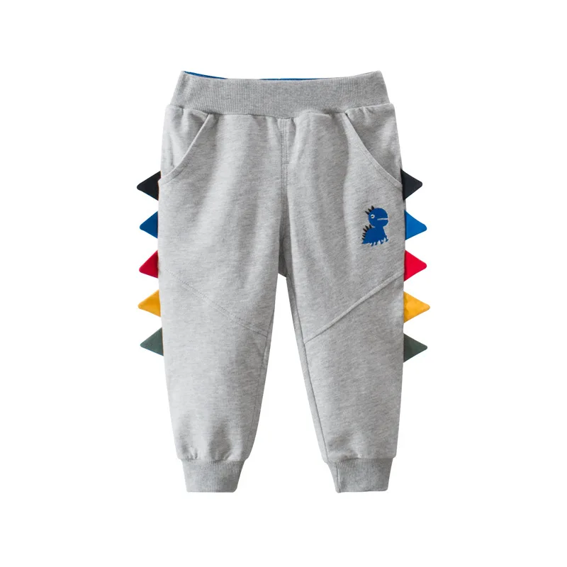 

LOOZYKIT Autumn Cotton Sport Pants Boy Cloths Children's Clothing Trousers Baby's Cartoon Dinosaur Embroidery Pattern Boy Pants