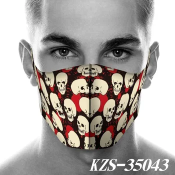 

1 PCS Adult 3D Mask Print PM2.5 Cycling Sports Face Mouth Mask Anti dust Windproof Cosplayer Washable Reusable outh-Muffle Boy