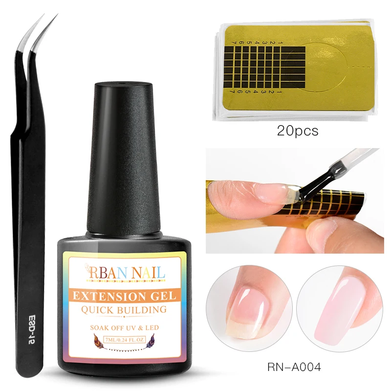 ZH05112 RBAN NAIL Poly гель продлевающий половой акт набор для быстрого строительства Гель-лак для ногтей Набор для дизайна ногтей набор инструментов для маникюра - Цвет: ZH05112